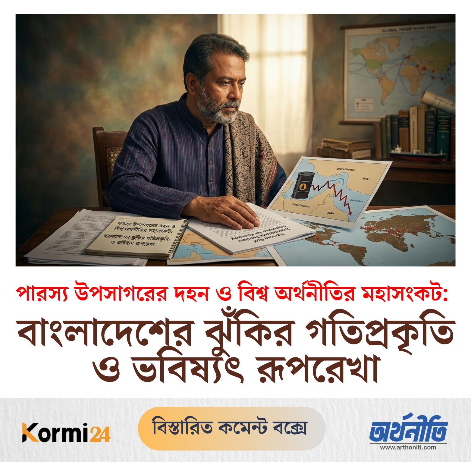 পারস্য উপসাগরের দহন ও বিশ্ব অর্থনীতির মহাসংকট: বাংলাদেশের ঝুঁকির গতিপ্রকৃতি ও ভবিষ্যৎ রূপরেখা