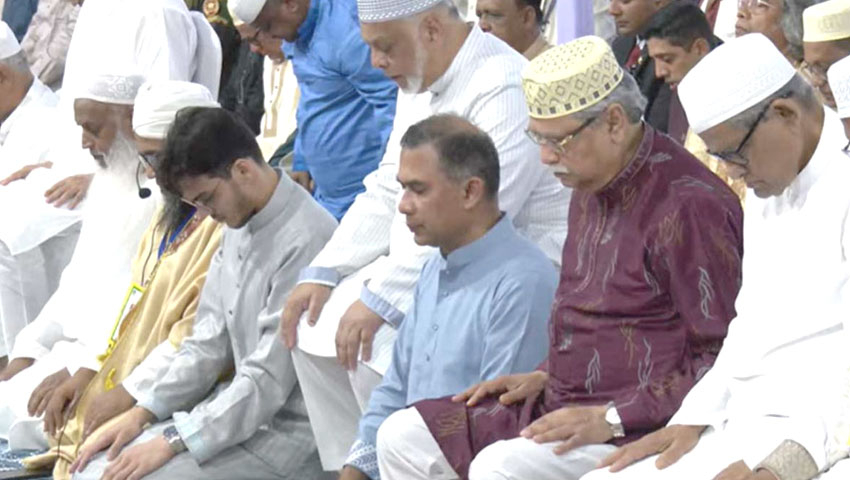 রাষ্ট্রপতি ও প্রধানমন্ত্রীর অংশগ্রহণে ঈদুল ফিতরের প্রধান জামাত অনুষ্ঠিত