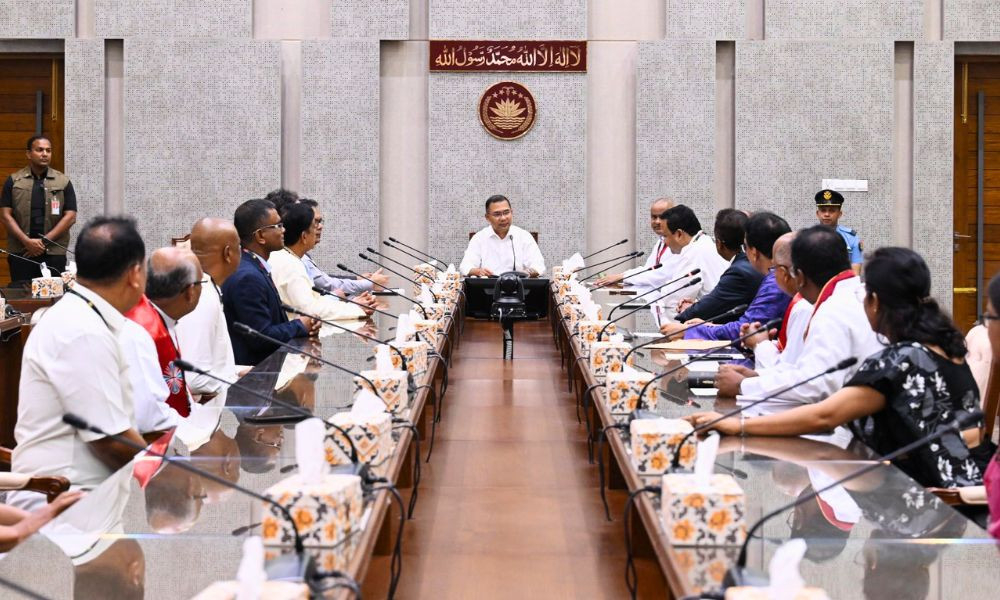 প্রোটেস্ট্যান্ট চার্চের নেতাদের সঙ্গে প্রধানমন্ত্রীর শুভেচ্ছা বিনিময়