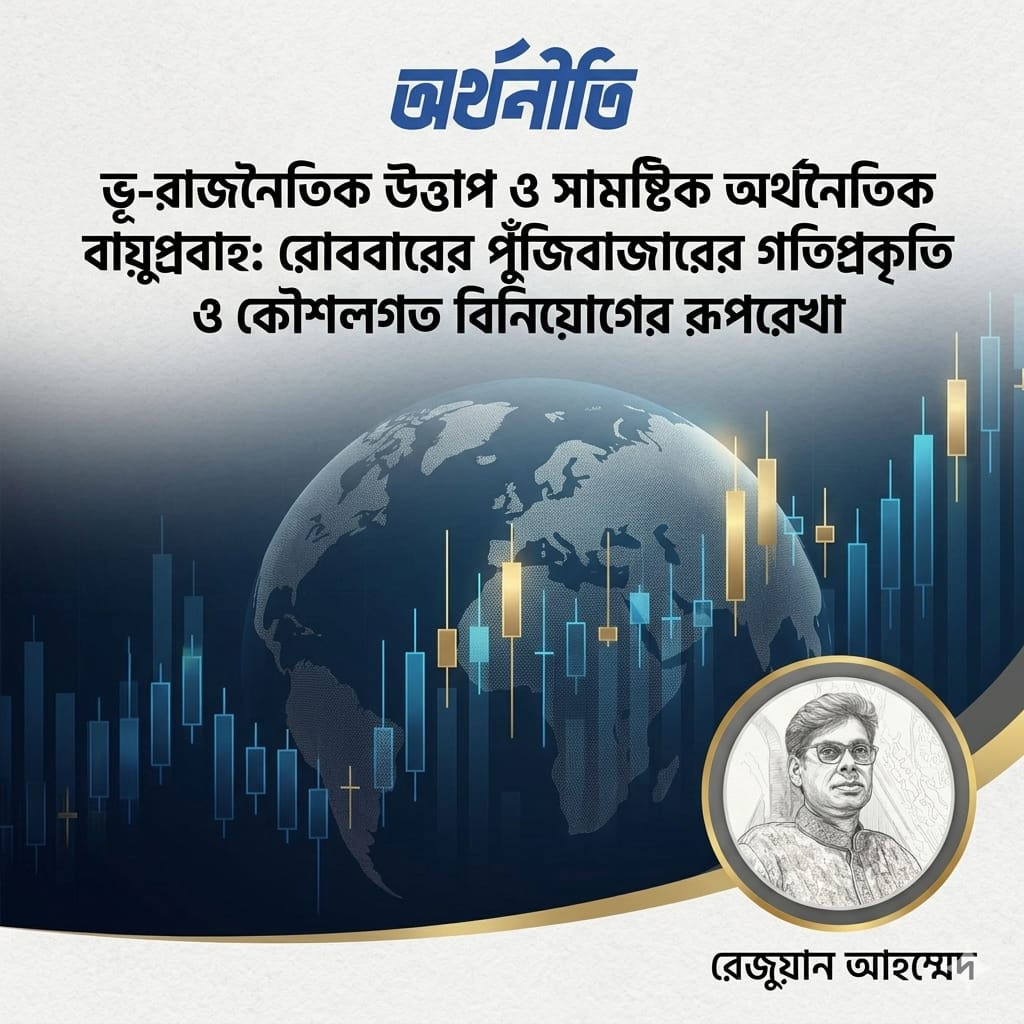 ভূ-রাজনৈতিক উত্তাপ ও সামষ্টিক অর্থনৈতিক বায়ুপ্রবাহ: রোববারের পুঁজিবাজারের গতিপ্রকৃতি ও কৌশলগত বিনিয়োগের রূপরেখা