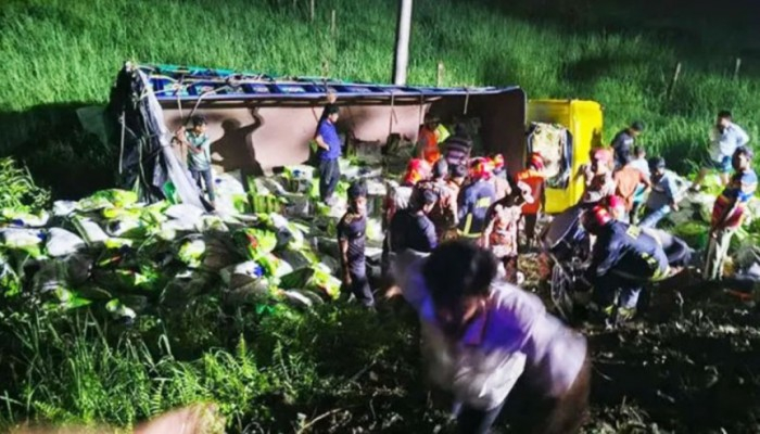 কুমিল্লার দাউদকান্দিতে চালবোঝাই ট্রাক খাদে, নিহত ৭