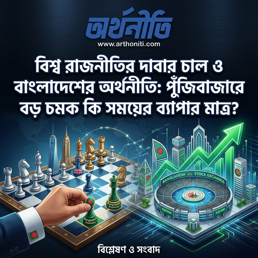 বিশ্ব রাজনীতির দাবার চাল ও বাংলাদেশের অর্থনীতি: পুঁজিবাজারে বড় চমক কি সময়ের ব্যাপার মাত্র?