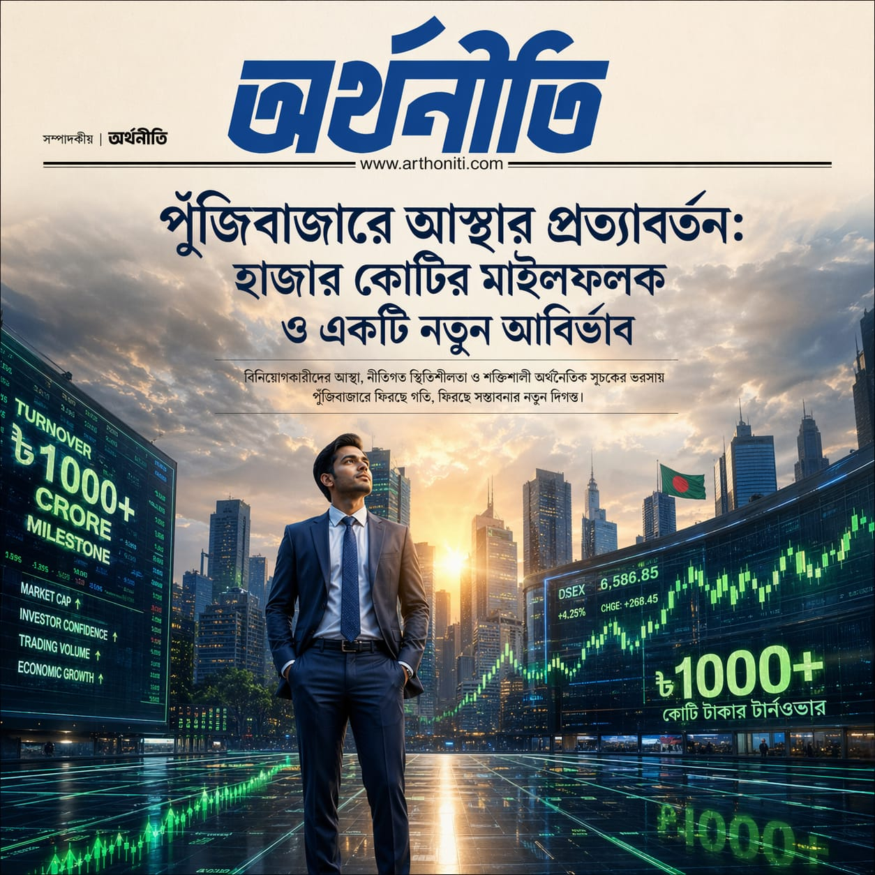 পুঁজিবাজারে আস্থার প্রত্যাবর্তন: হাজার কোটির মাইলফলক ও একটি নতুন আবির্ভাব
