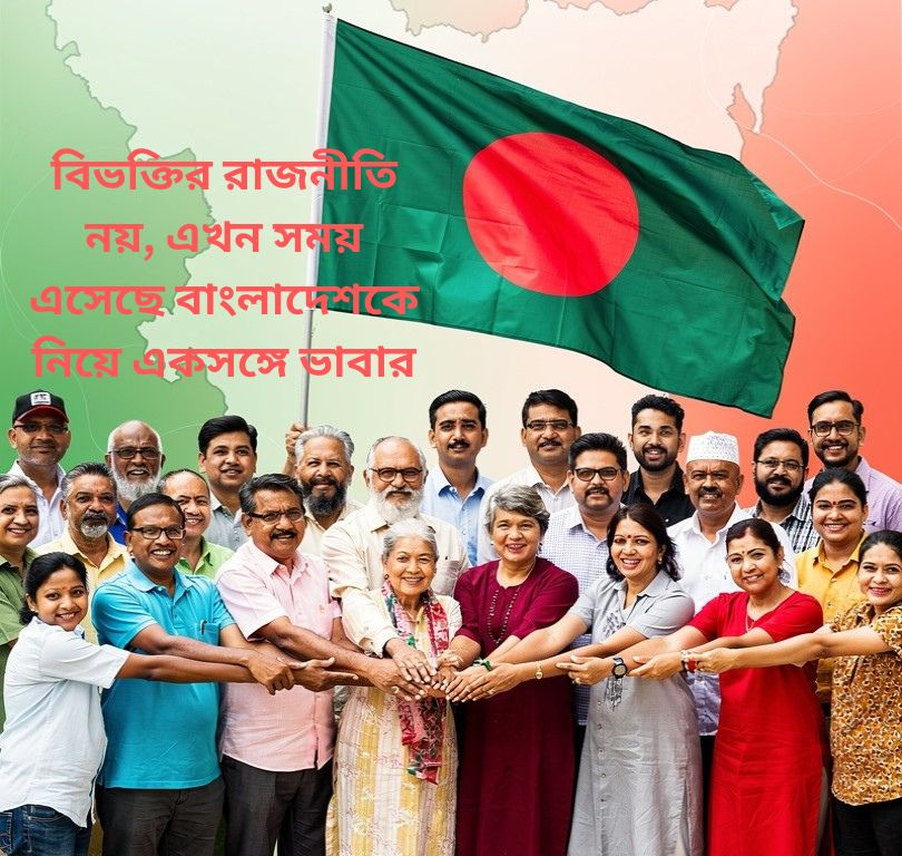 বিভক্তির রাজনীতি নয়, এখন সময় এসেছে বাংলাদেশকে নিয়ে একসঙ্গে ভাবার
