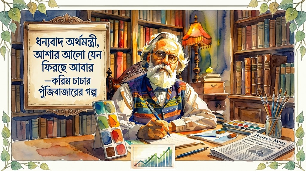 ধন্যবাদ অর্থমন্ত্রী, আশার আলো যেন ফিরছে আবার —করিম চাচার পুঁজিবাজারের গল্প