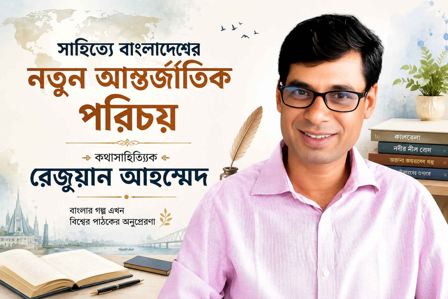 সাহিত্যে বাংলাদেশের নতুন আন্তর্জাতিক পরিচয়: কথাসাহিত্যিক রেজুয়ান আহম্মেদ