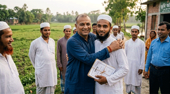 চাকরির ভেরিফিকেশন : মৌলভীবাজারে সম্পত্তি না থাকা মুসলিম যুবককে জমি দিলেন হিন্দু প্রতিবেশী