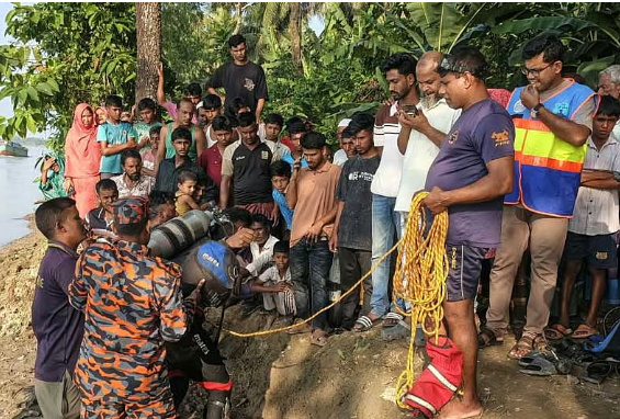  আজমিরীগঞ্জে নিখোঁজের পরদিন নদীতে ভেসে উঠল গৃহবধূর মরদেহ