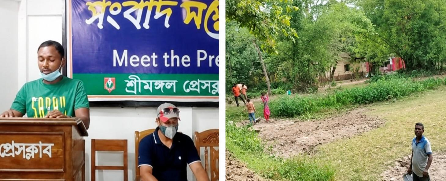 শ্রীমঙ্গলে ইউপি সদস্যের বিরুদ্ধে সংখ্যালঘু পরিবারের জমি দখলের অভিযোগ: জমি ছাড়তে ৫ লাখ টাকা দাবি